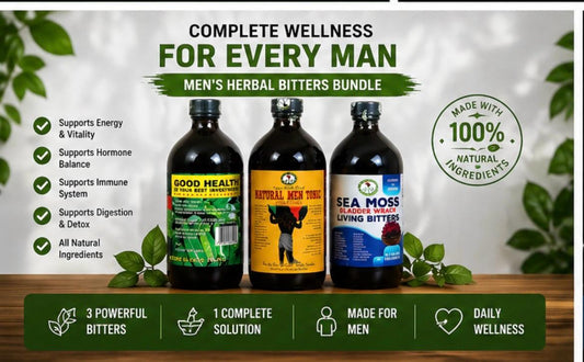 Men’s Wellness Herbal Bitters Bundle – Energy, Strength & Total Body Support (3 Bottles)
