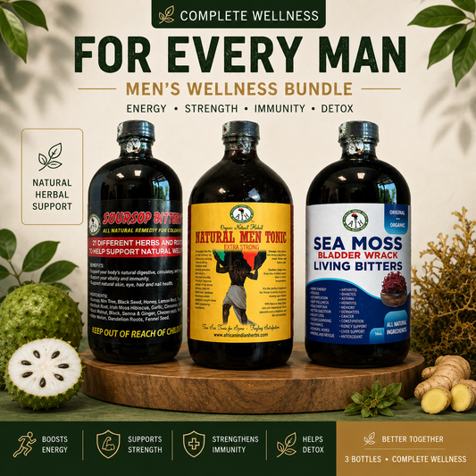 Men’s Wellness Herbal Bitters Bundle – Energy, Strength & Total Body Support (3 Bottles)